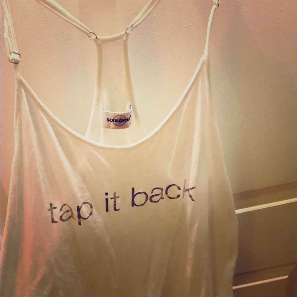 New Soul Cycle Tap it Back Razor Back Tank - Picture 1 of 8